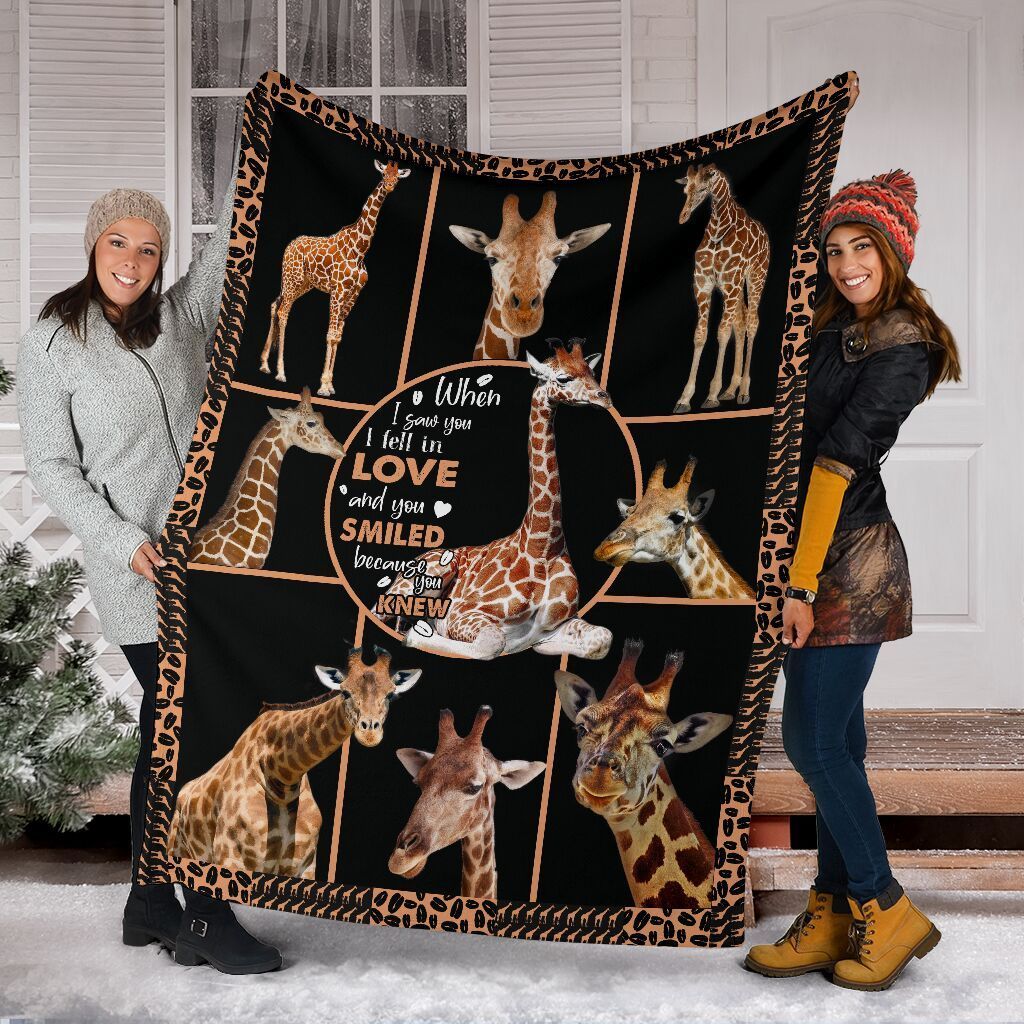 Giraffe Fleece Blanket