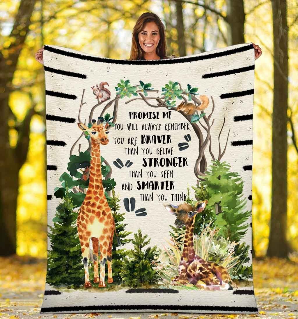 Giraffe Fleece Blanket