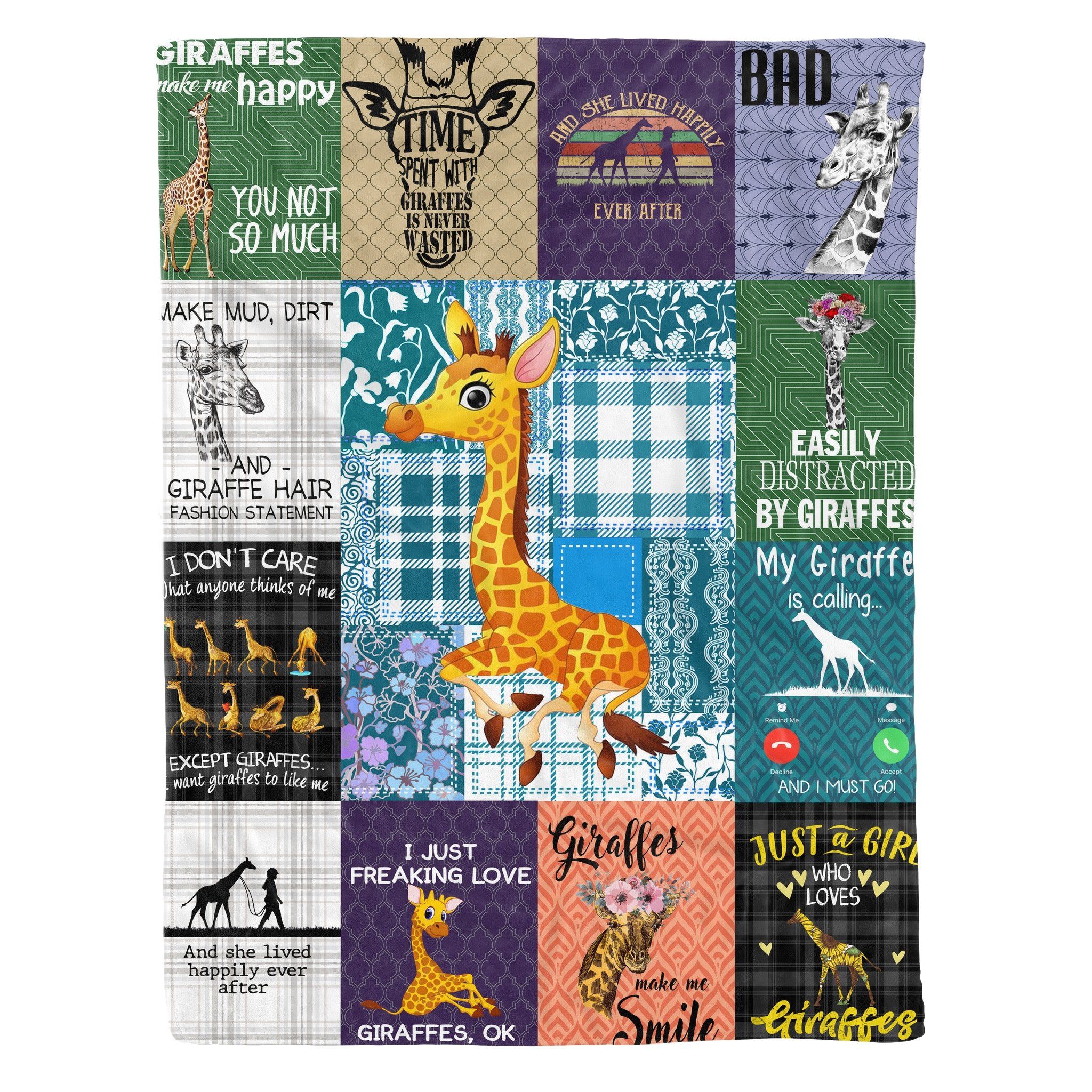 Giraffe Fleece Blanket