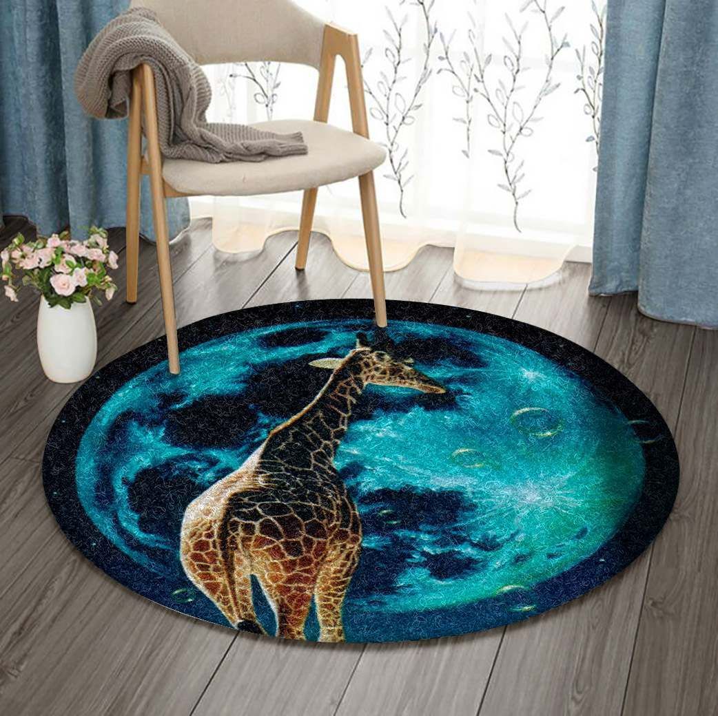 Giraffe Round Carpet