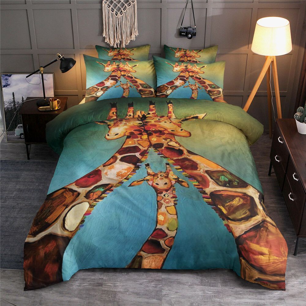 Giraffe Family Bedding Set