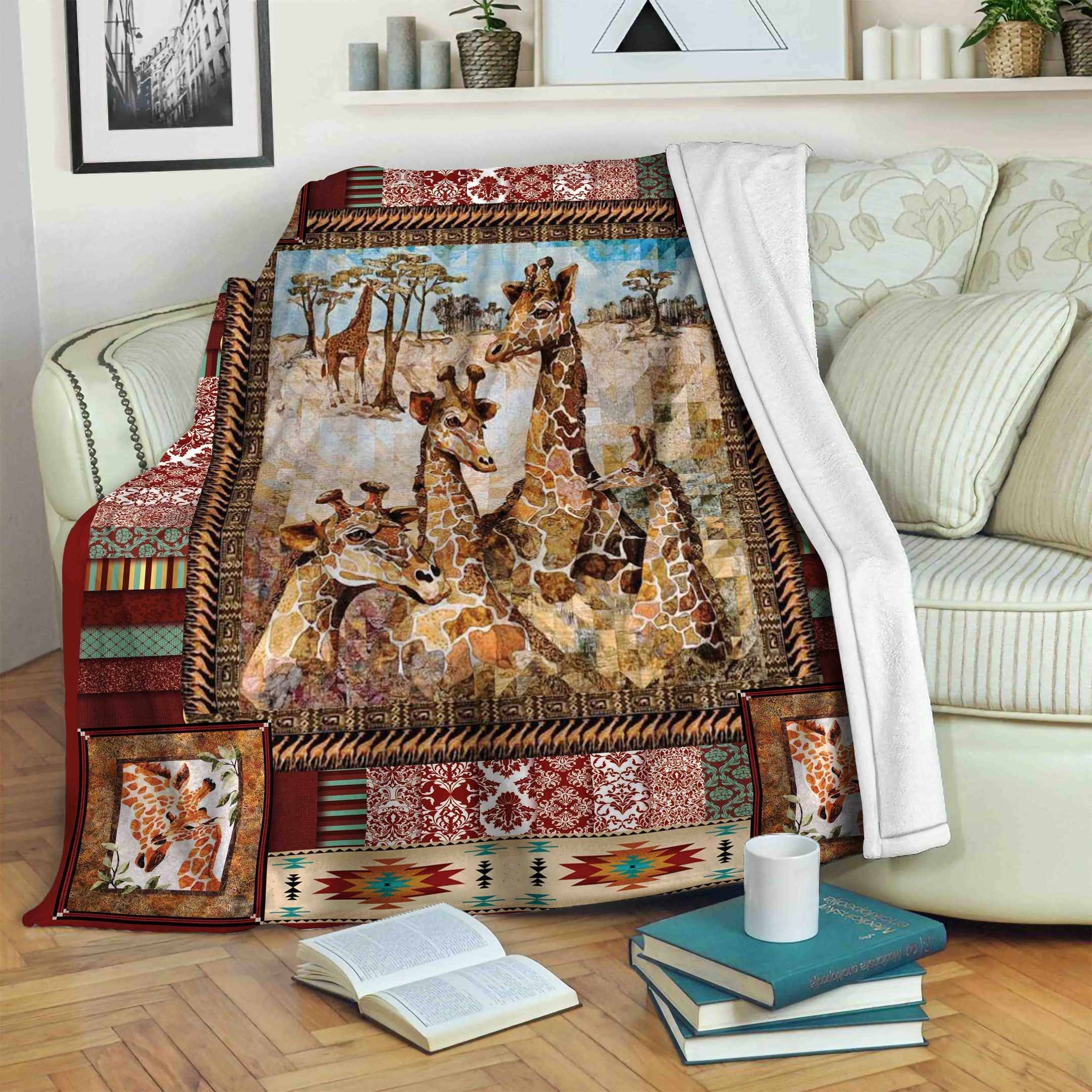 Giraffe Fleece Blanket