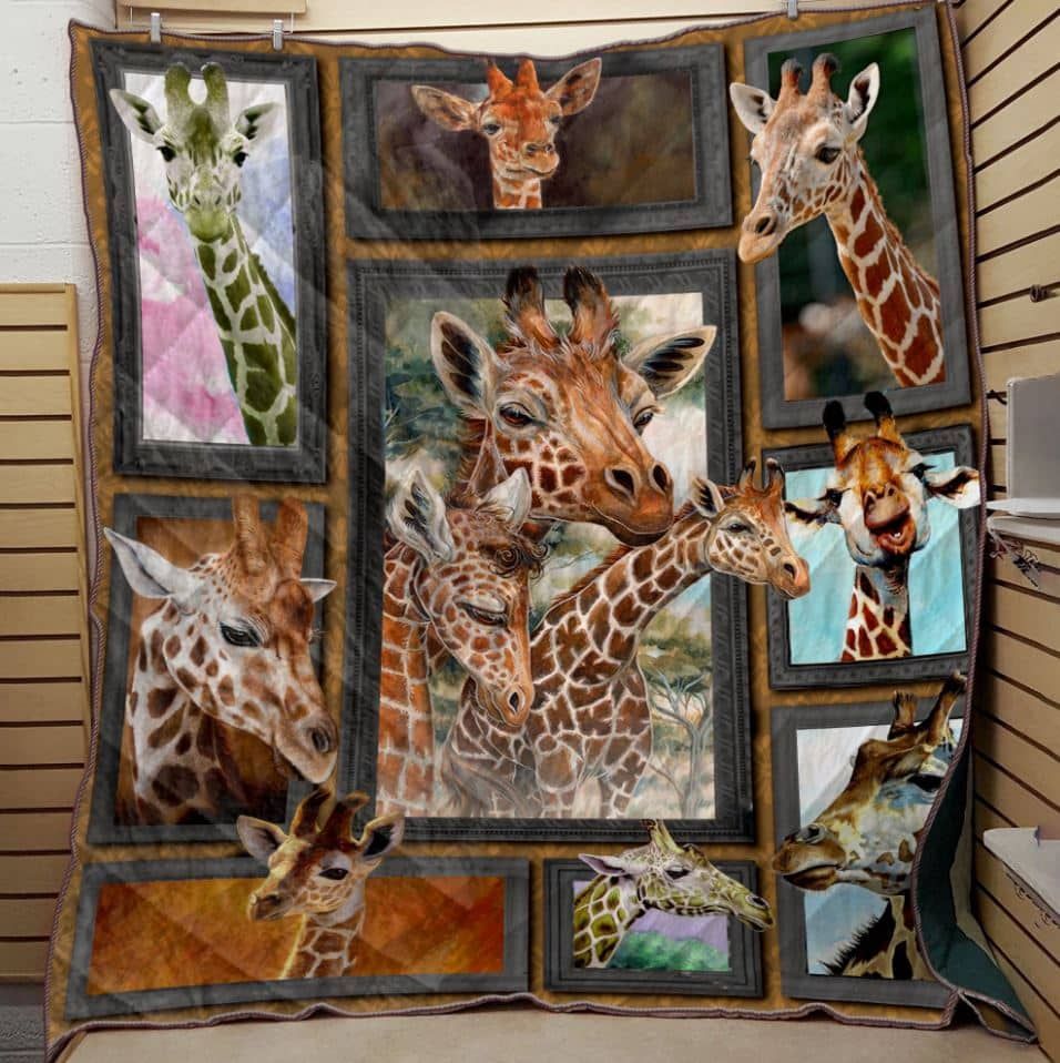 Giraffe I Like Your Neck Quilt Blanket Dhc04011736Dd