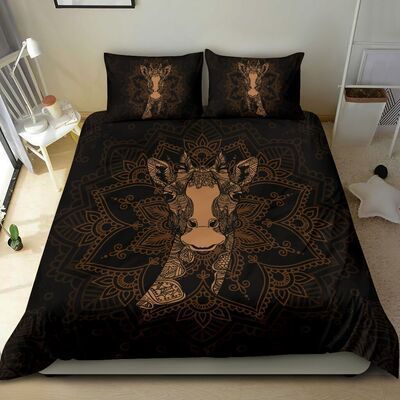 Giraffe Mandala Bedding Set