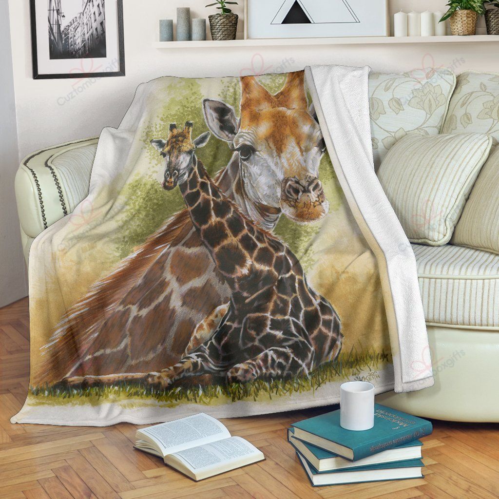 Giraffe Fleece Blanket