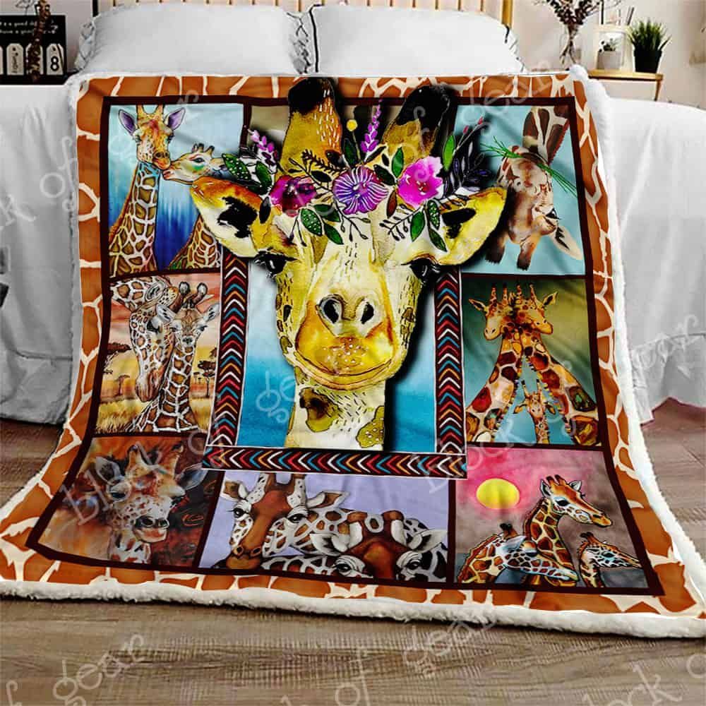 Giraffe My Spirit Animal Fleece Blanket