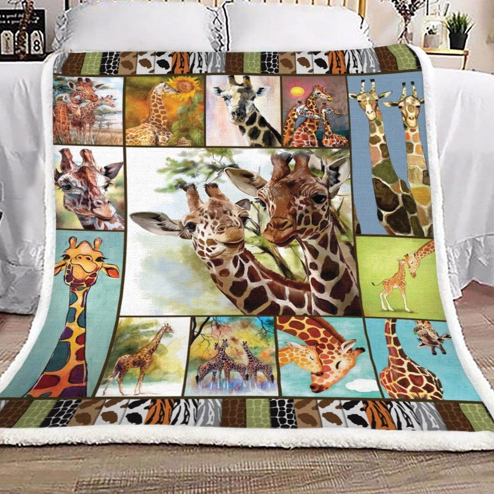 Giraffe Sherpa Fleece