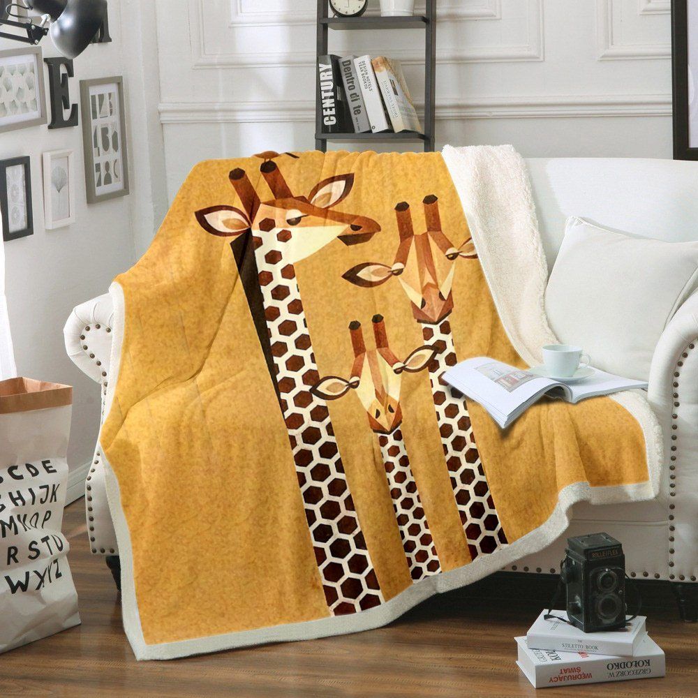 Giraffe Sherpa Fleece