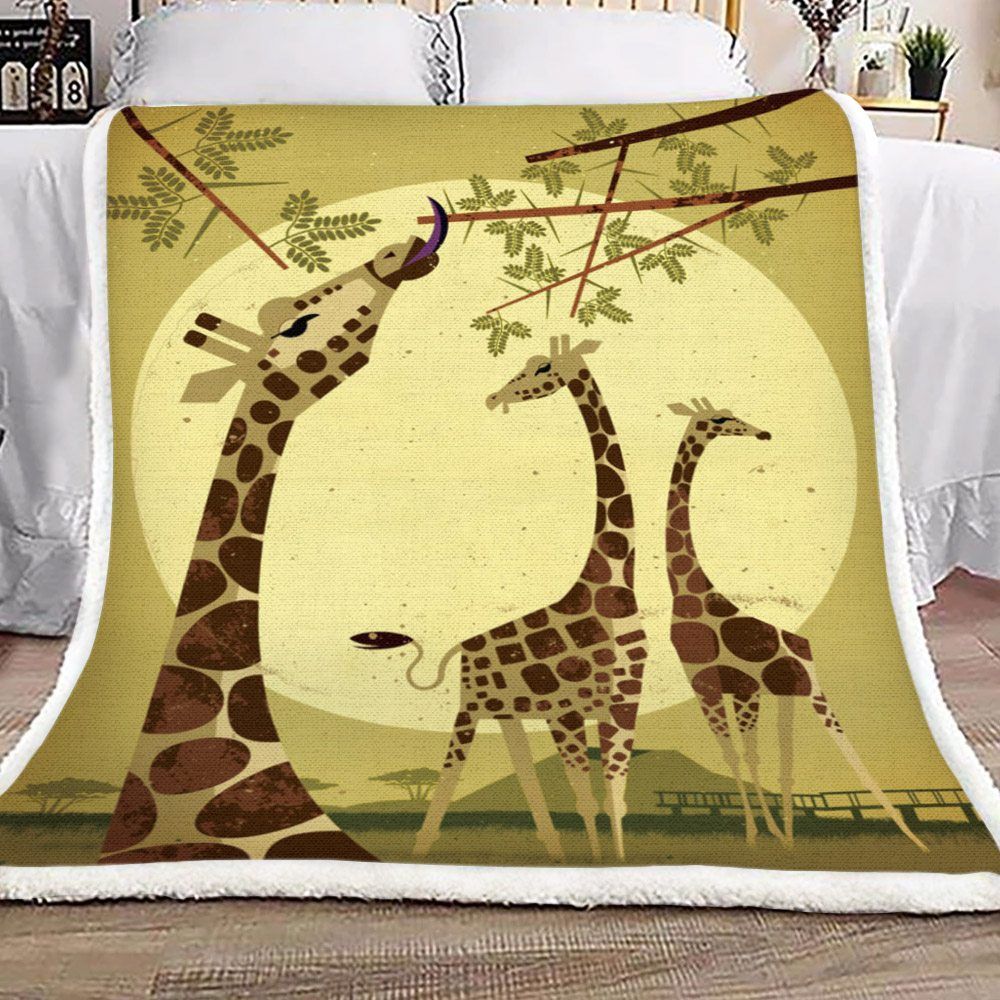 Giraffe Sherpa Fleece