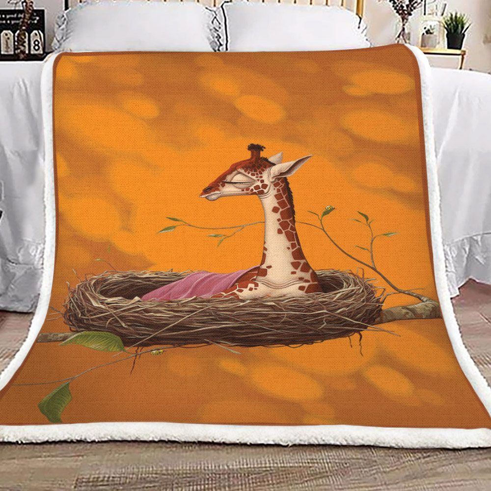 Giraffe Sherpa Fleece