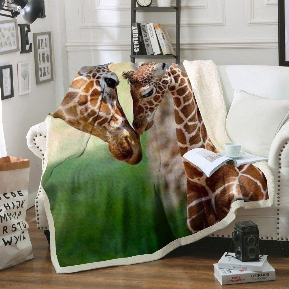 Giraffe Sherpa Fleece