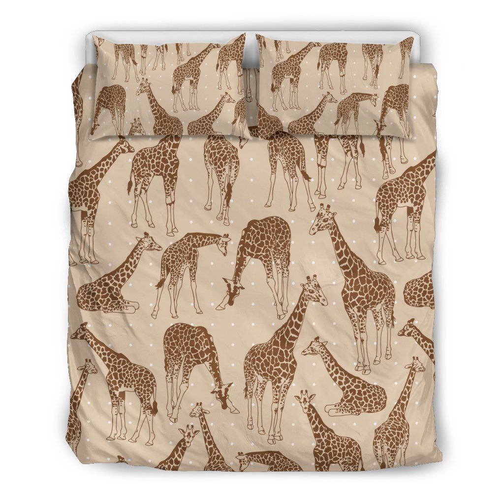Giraffe Pattern Design Print Bedding Set
