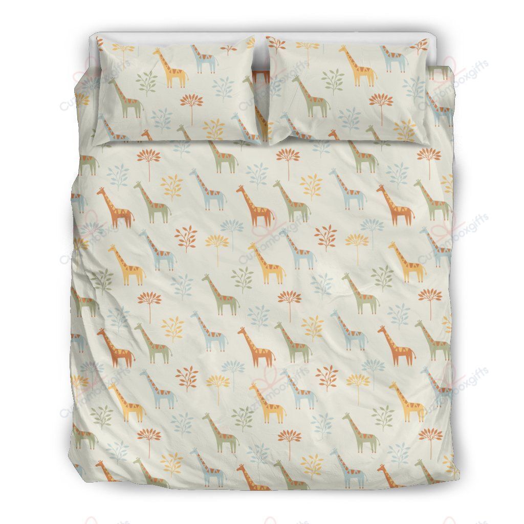 Giraffe Pattern Printed Bedding Set