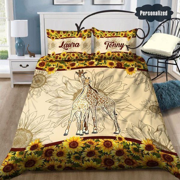 Giraffe Personalized Bedding Set