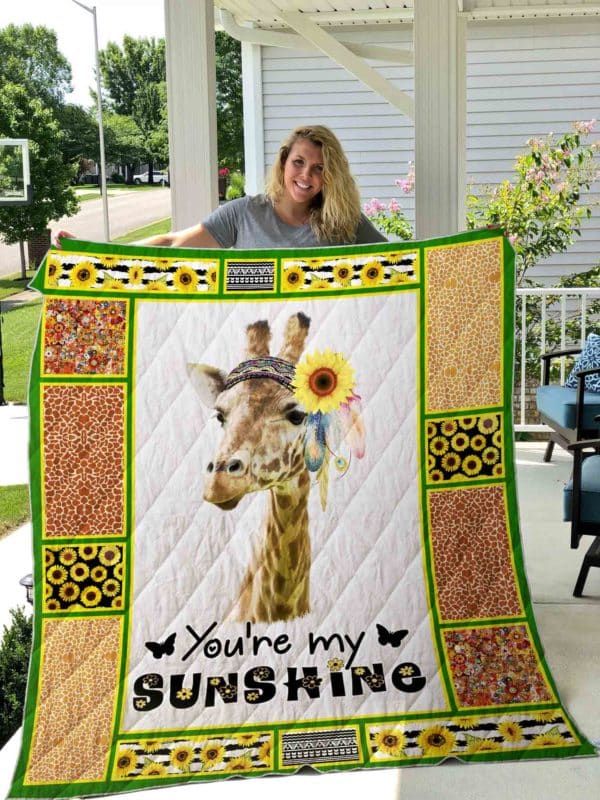 Giraffe Please Dont Take My Sunshine Away Quilt Blanket DHC020120383TD