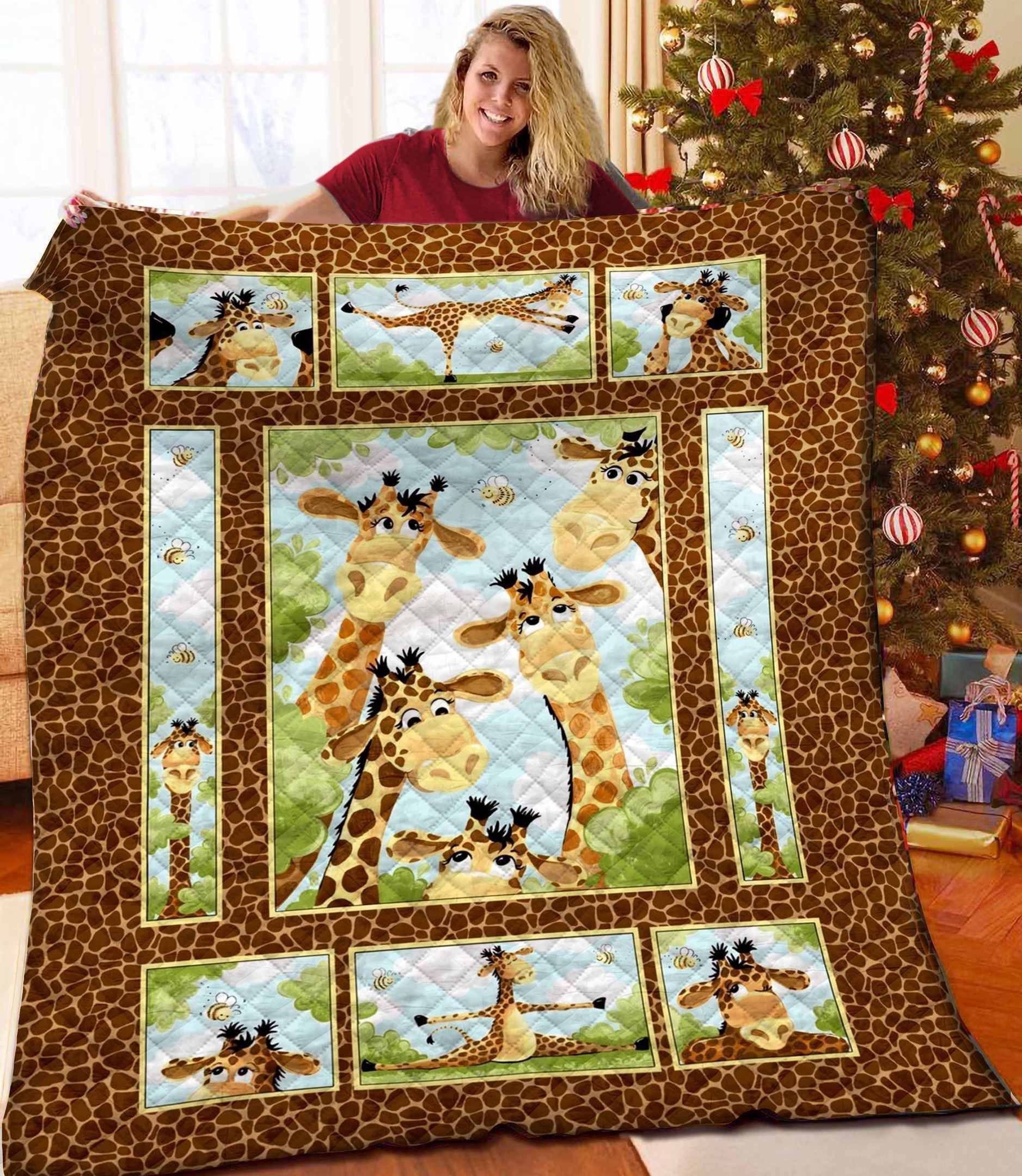 Giraffe Quilt Blanket BBB051131HT