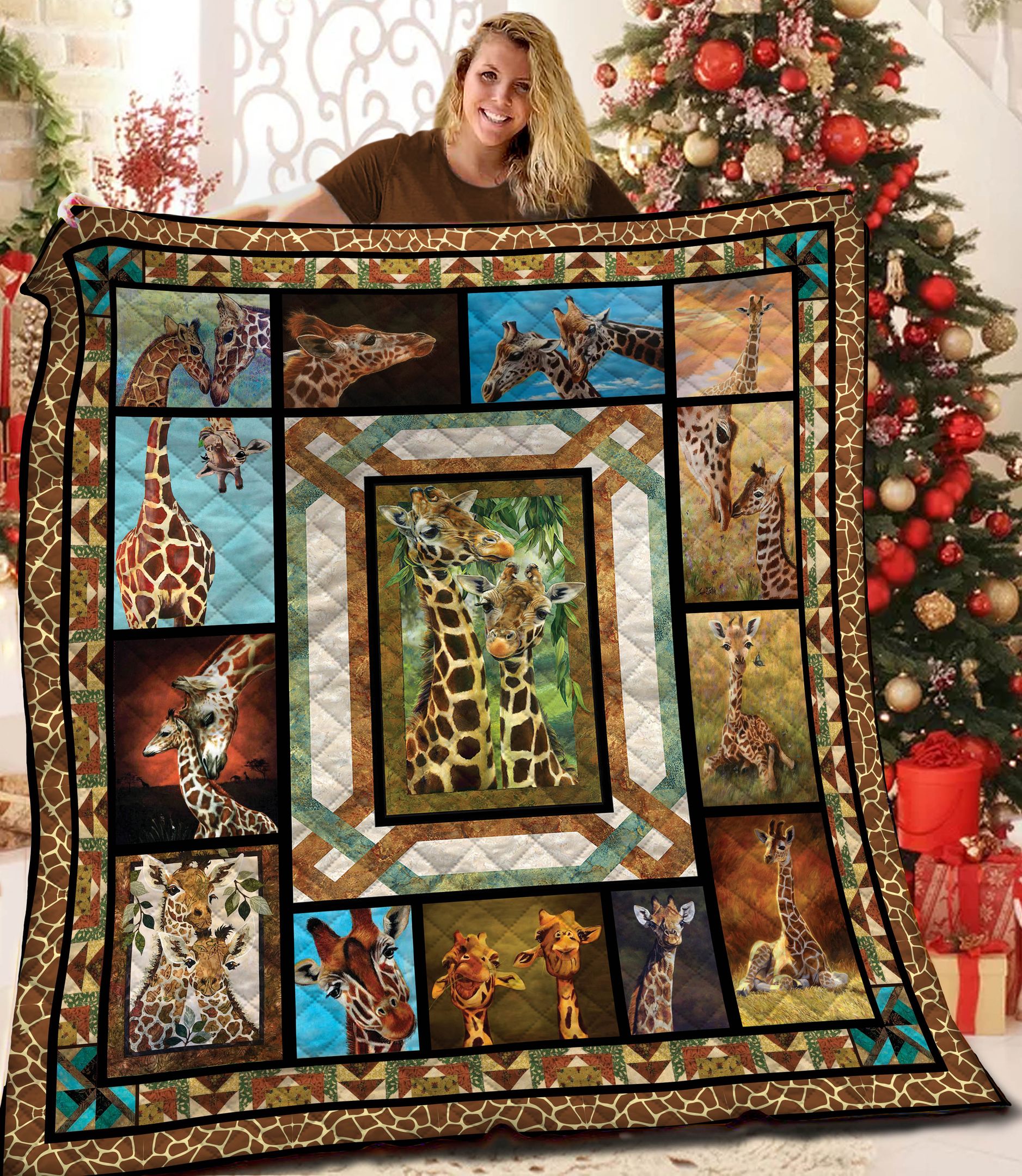 Giraffe Quilt Blanket BBB091104MH