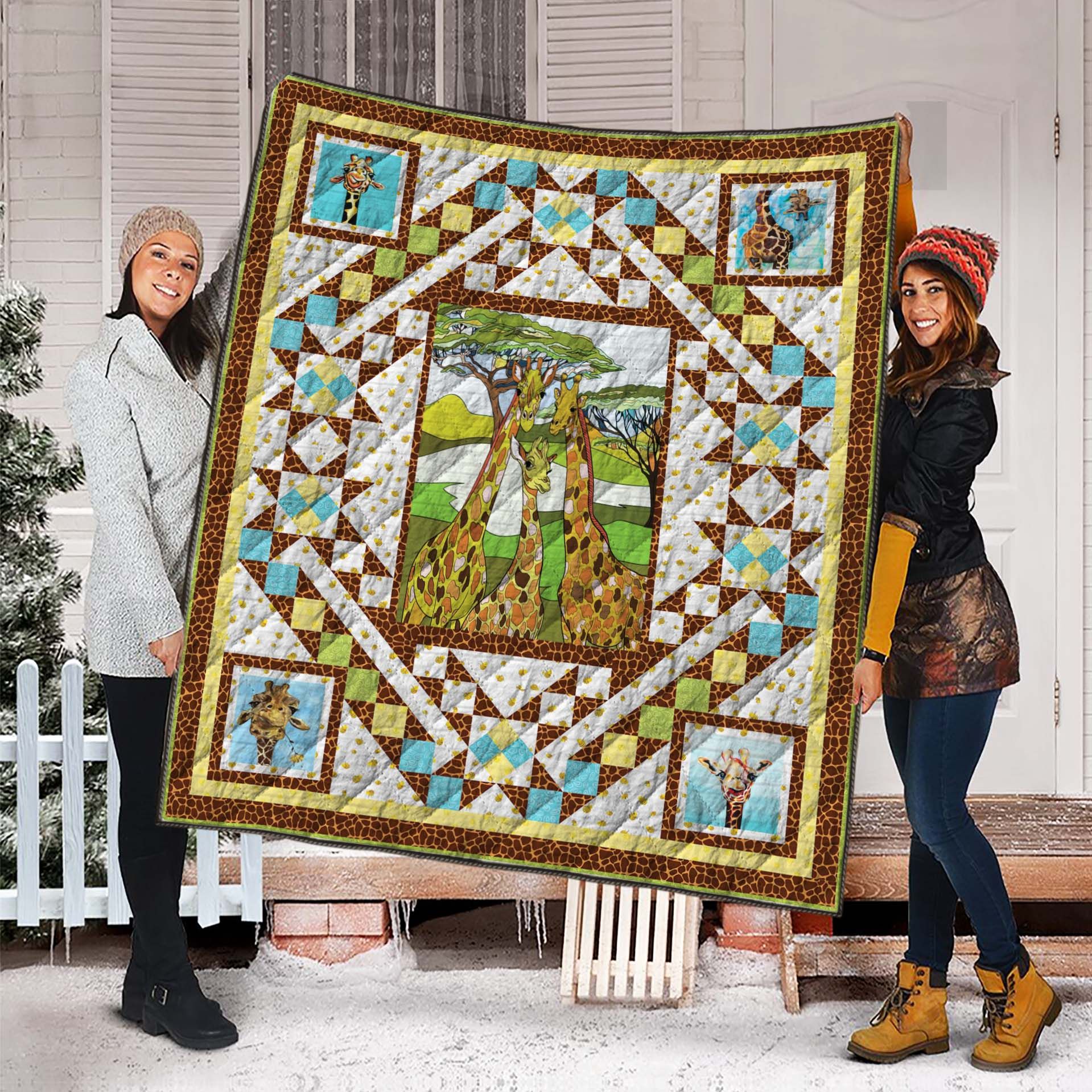 Giraffe Quilt Blanket C9B020607VV