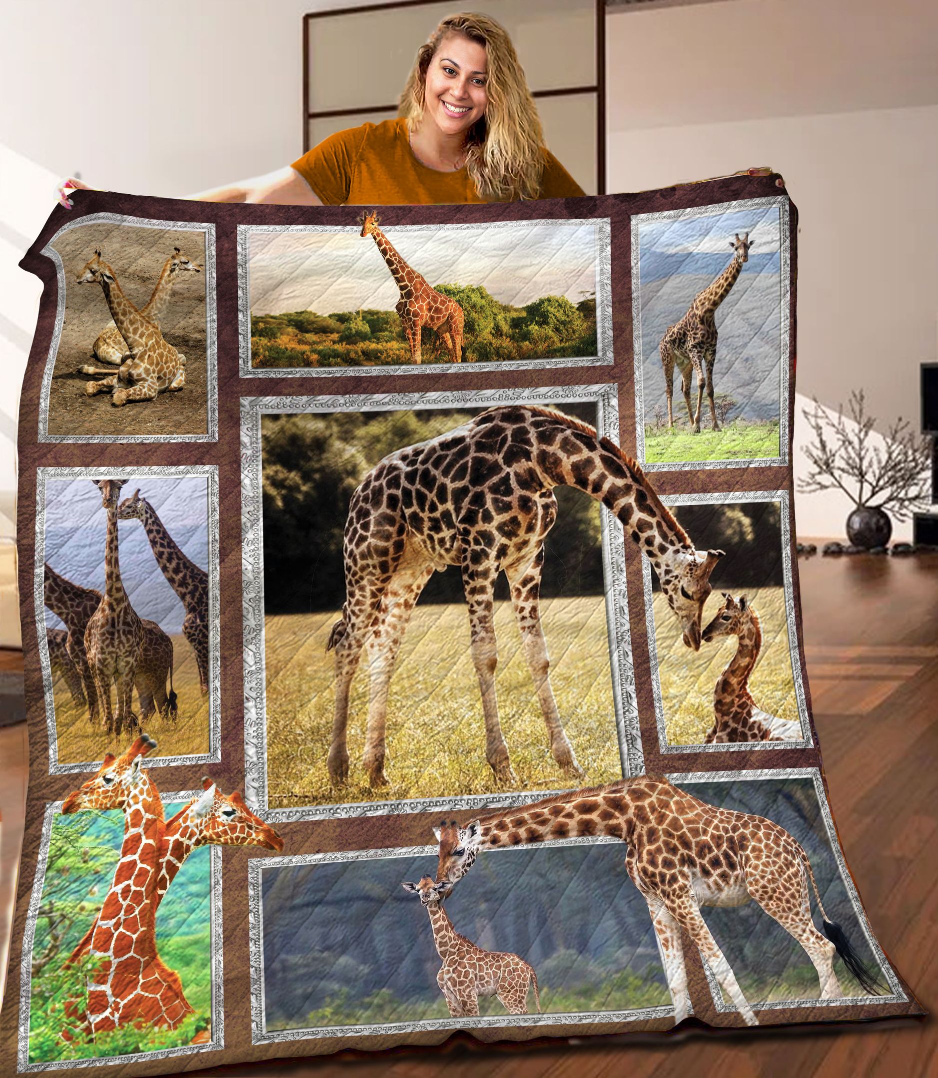 Giraffe Quilt Blanket C9B030604PT