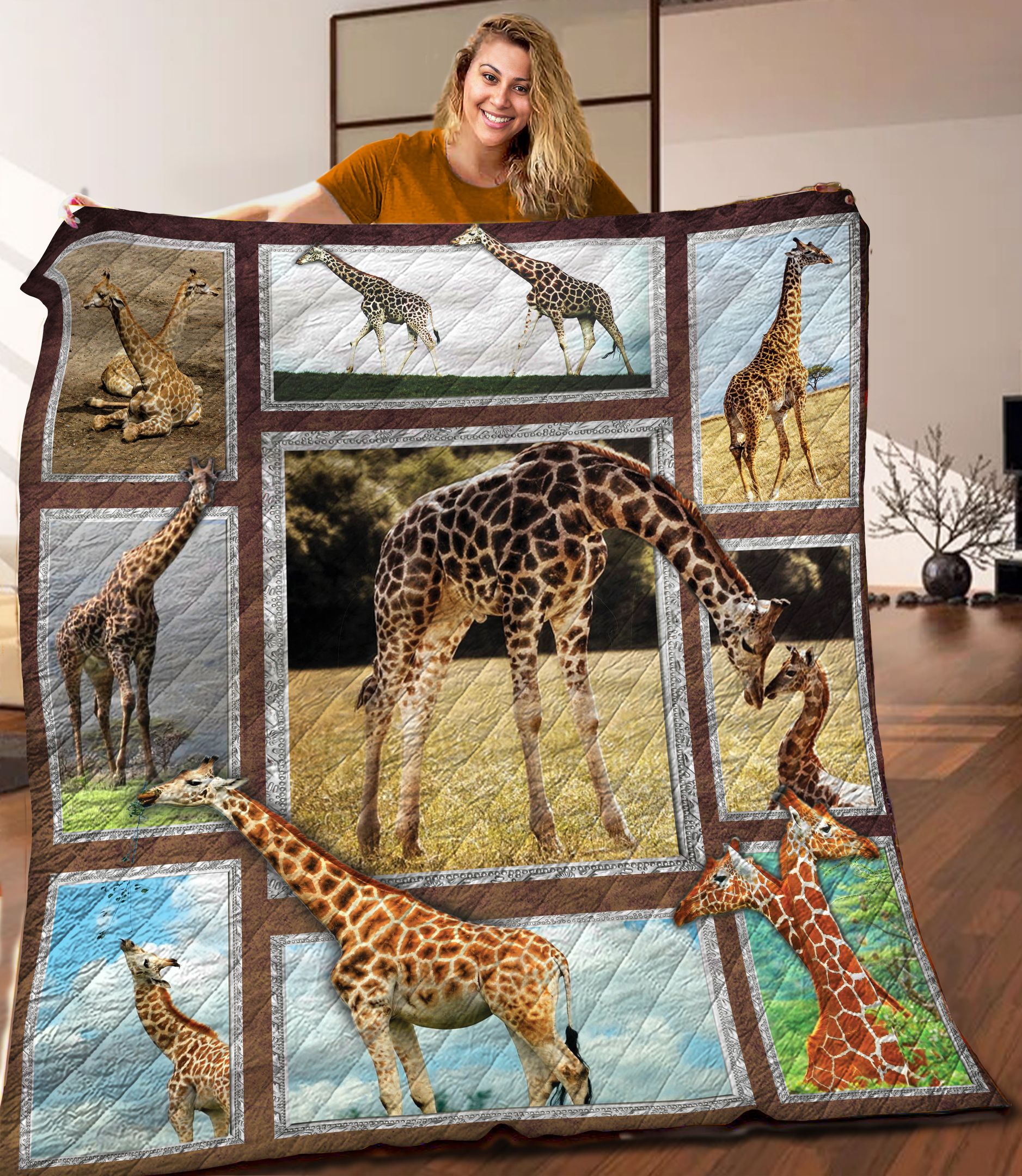 Giraffe Quilt Blanket C9B060605PT