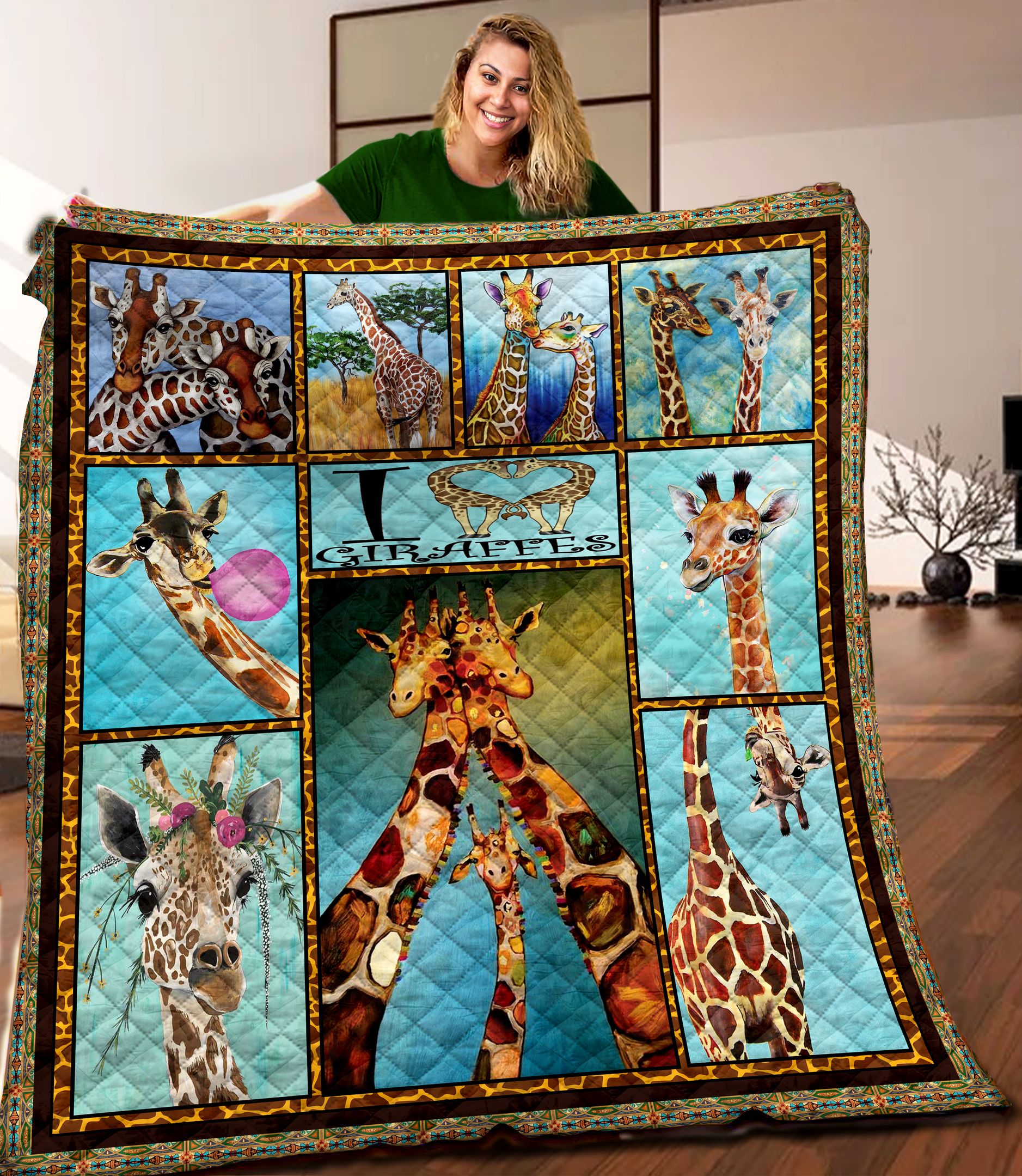 Giraffe Quilt Blanket C9B160310HD