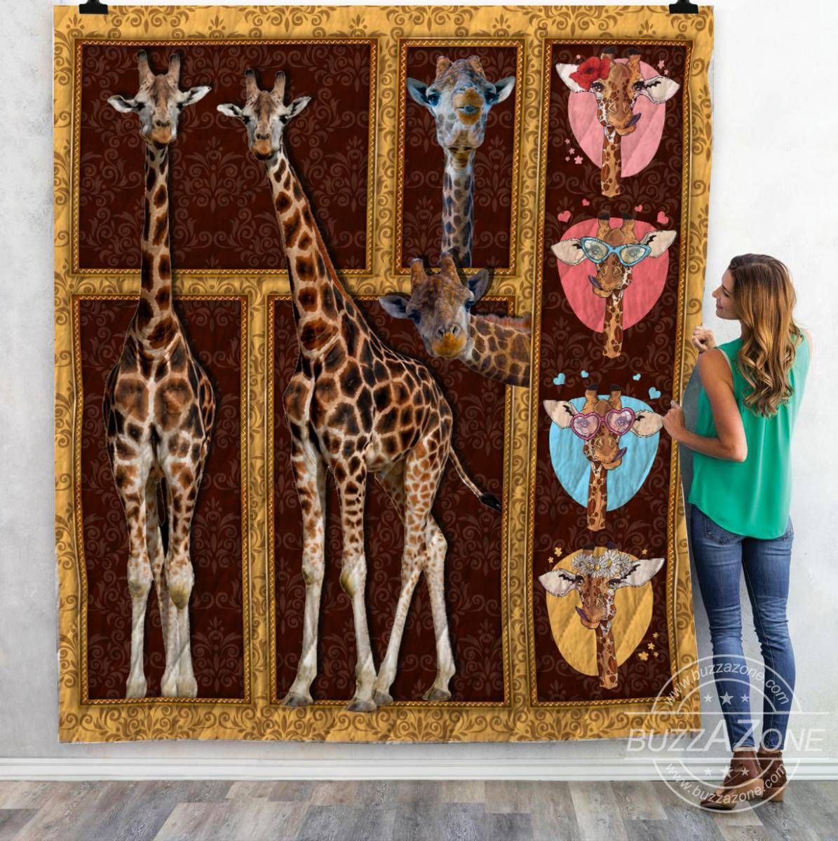 Giraffe Quilt Blanket DHC071222VT