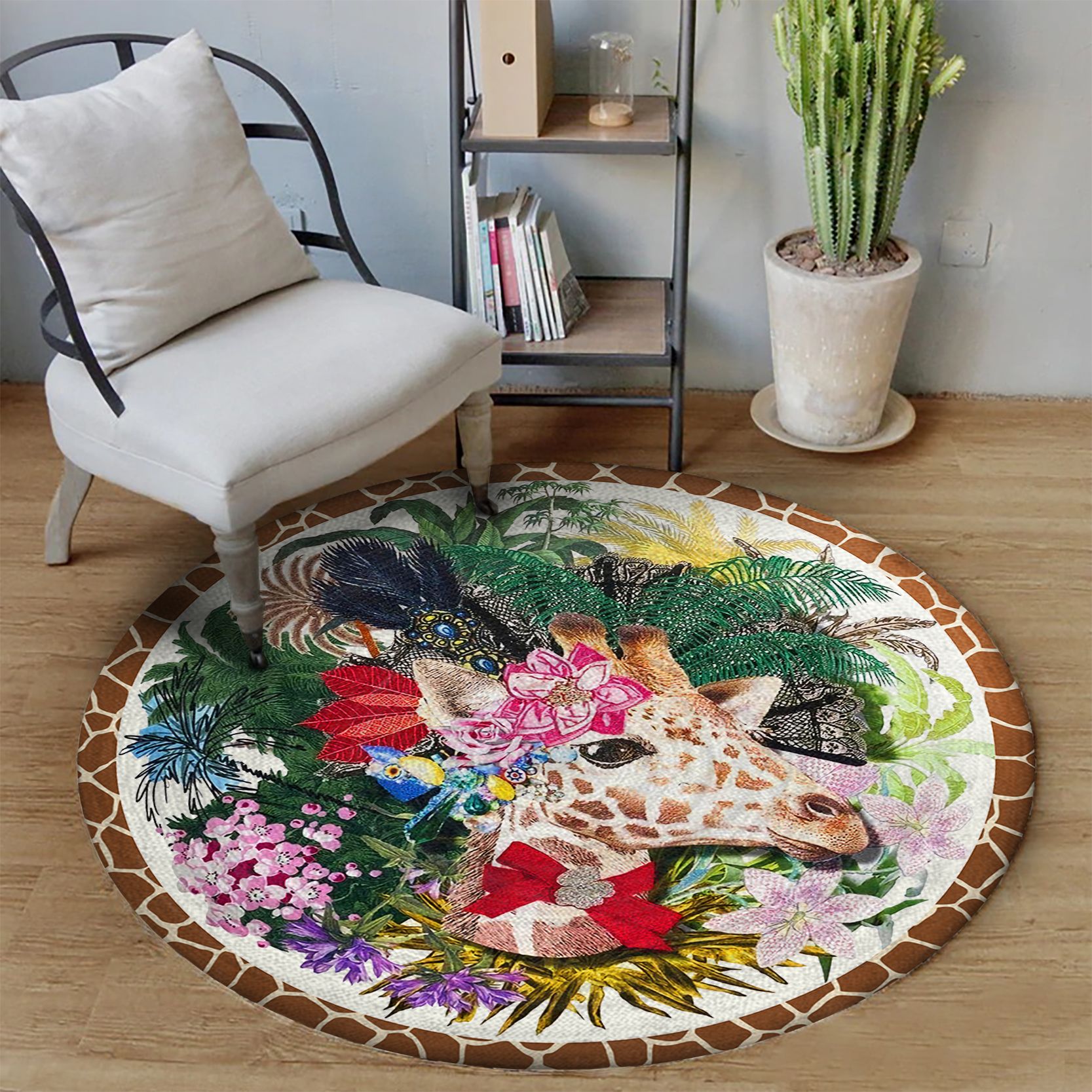 Giraffe Round Carpet