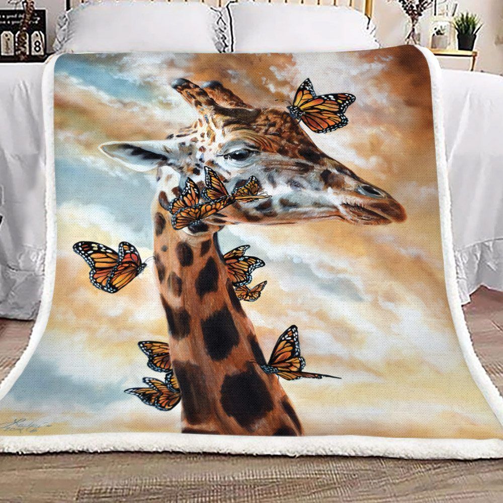 Giraffe Sherpa Fleece