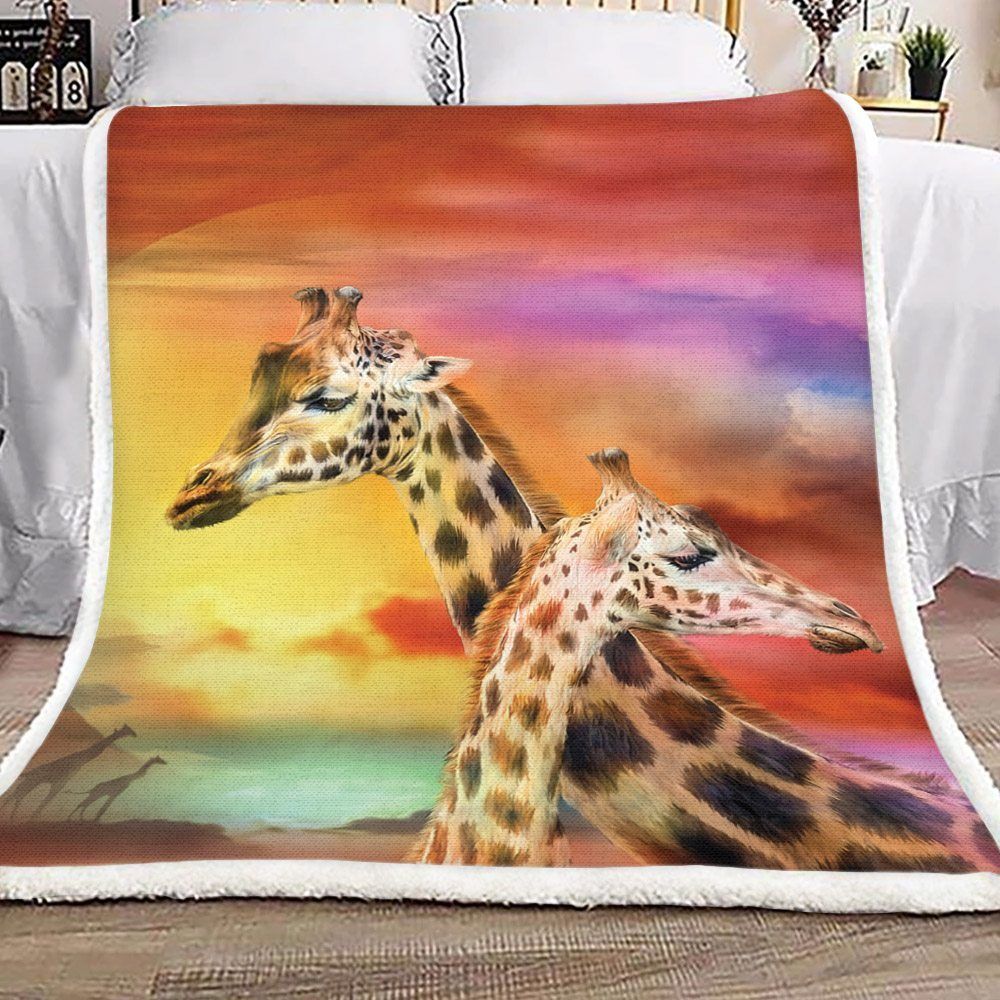 Giraffe Sherpa Fleece