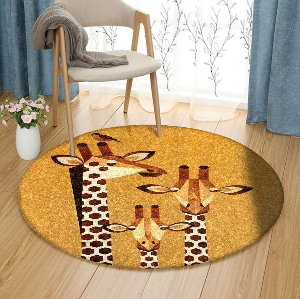 Giraffe Round Carpet