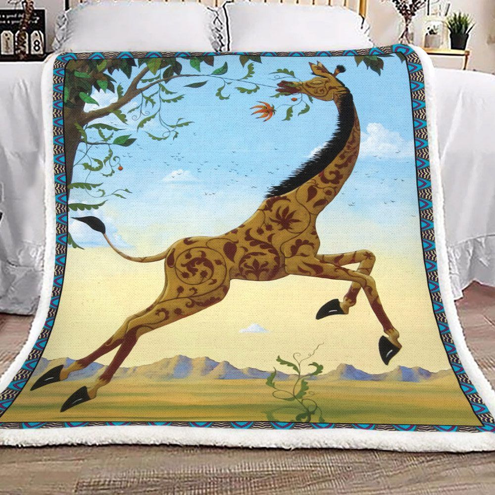 Giraffe Sherpa Fleece