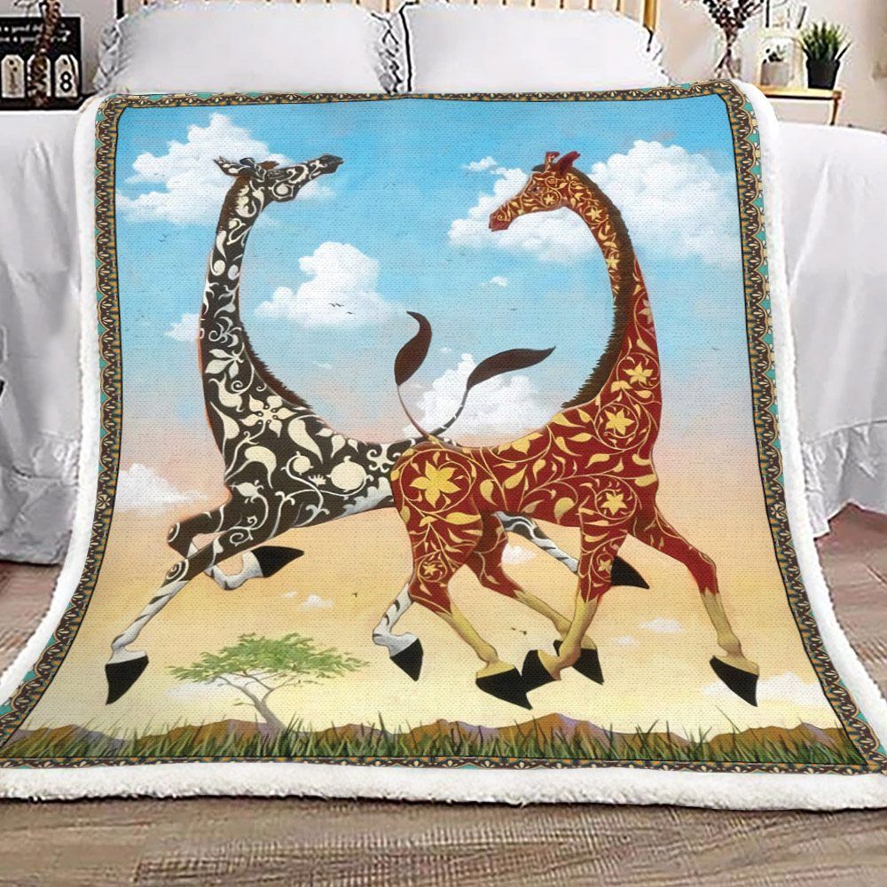 Giraffe Sherpa Fleece