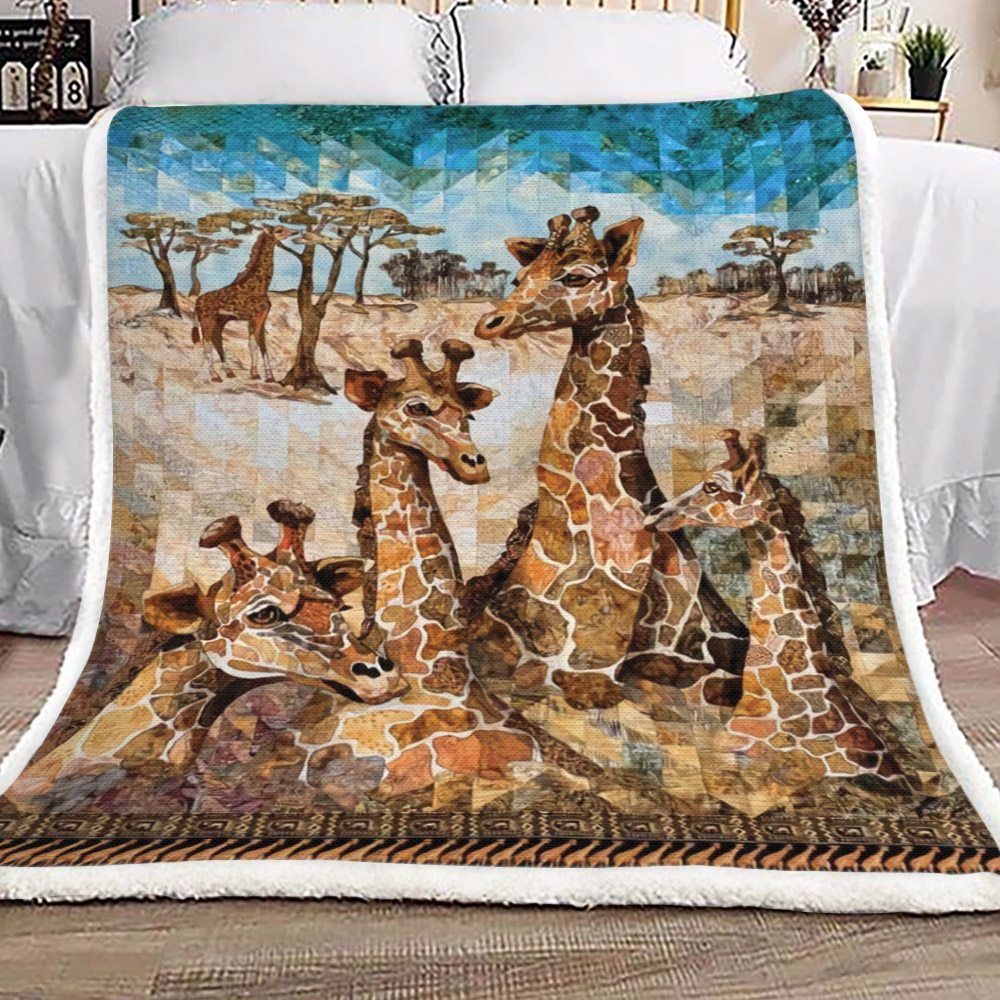 Giraffe Sherpa Fleece