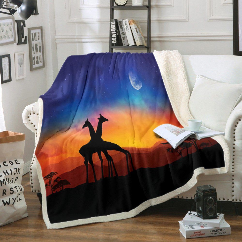 Giraffe Sherpa Fleece