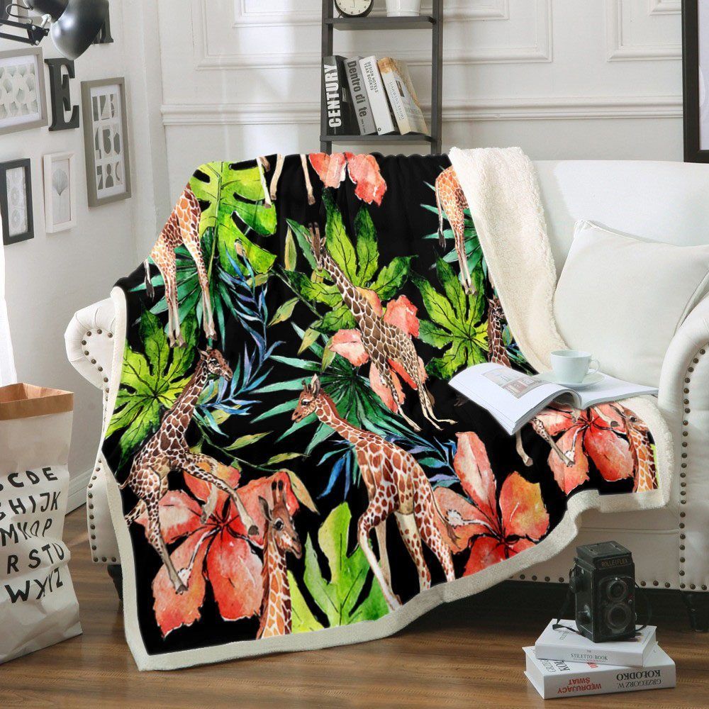 Giraffe Sherpa Fleece