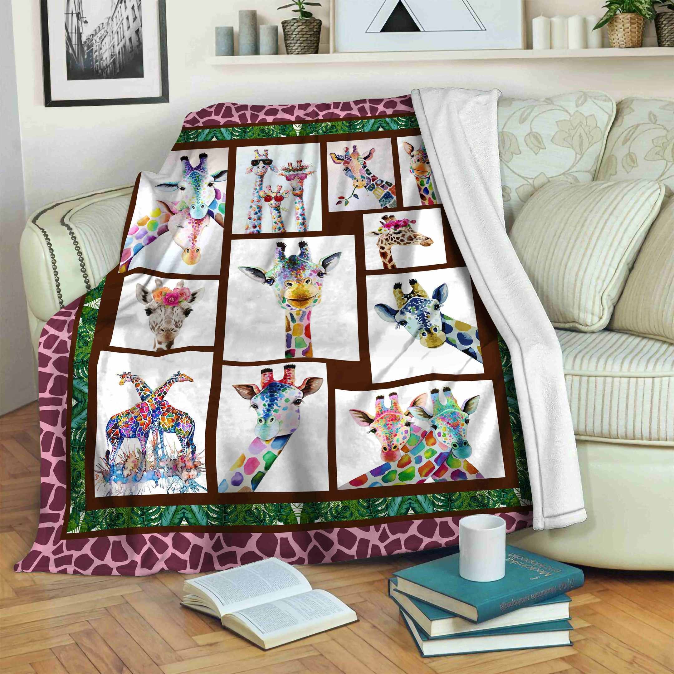 Giraffe Fleece Blanket