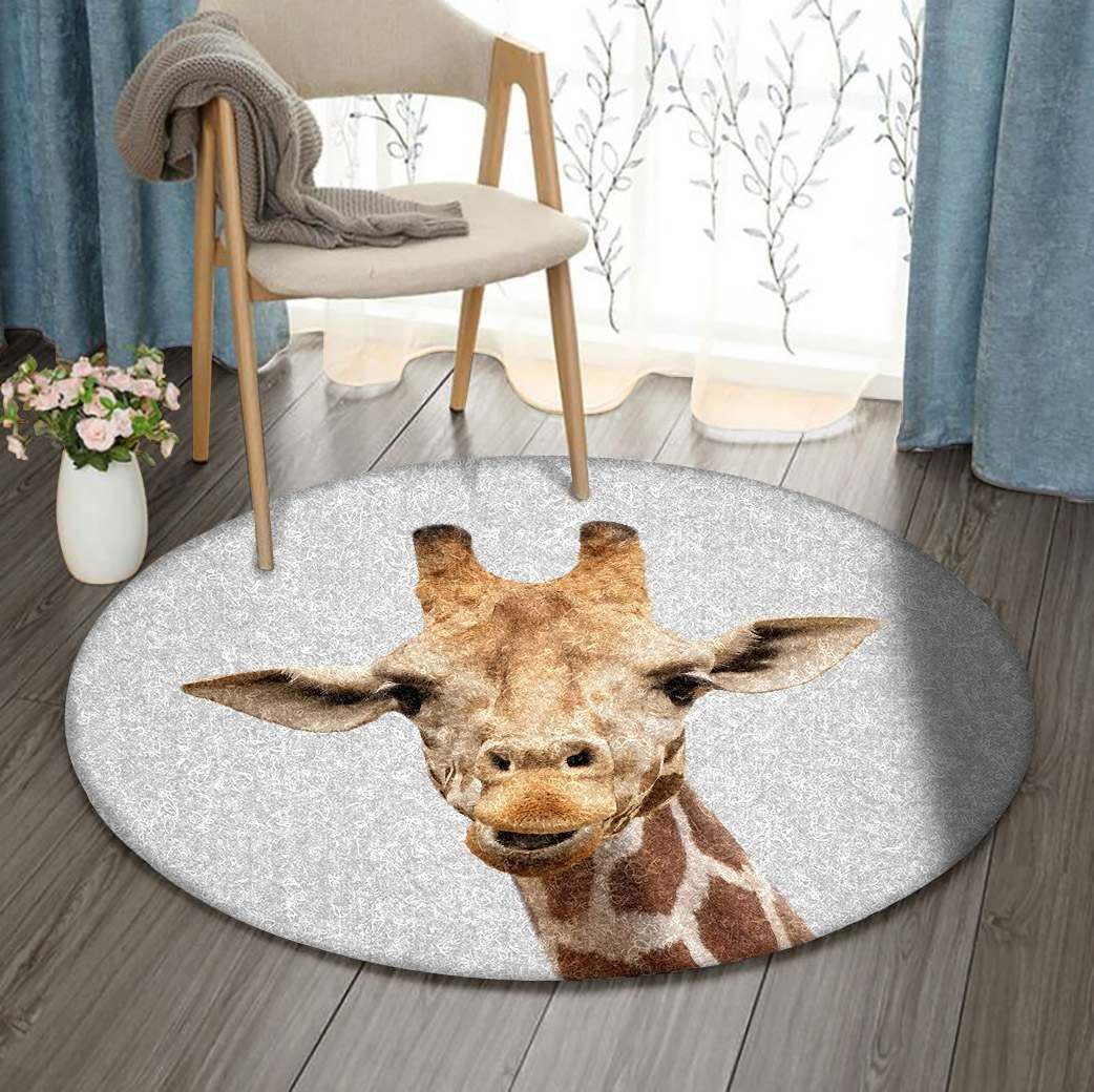 Giraffe Round Carpet