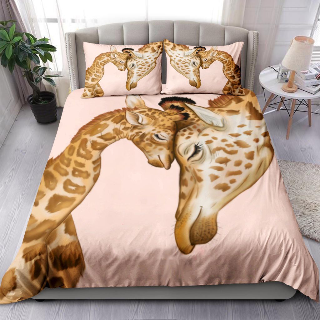 Giraffes Mother And Child Bedding Set