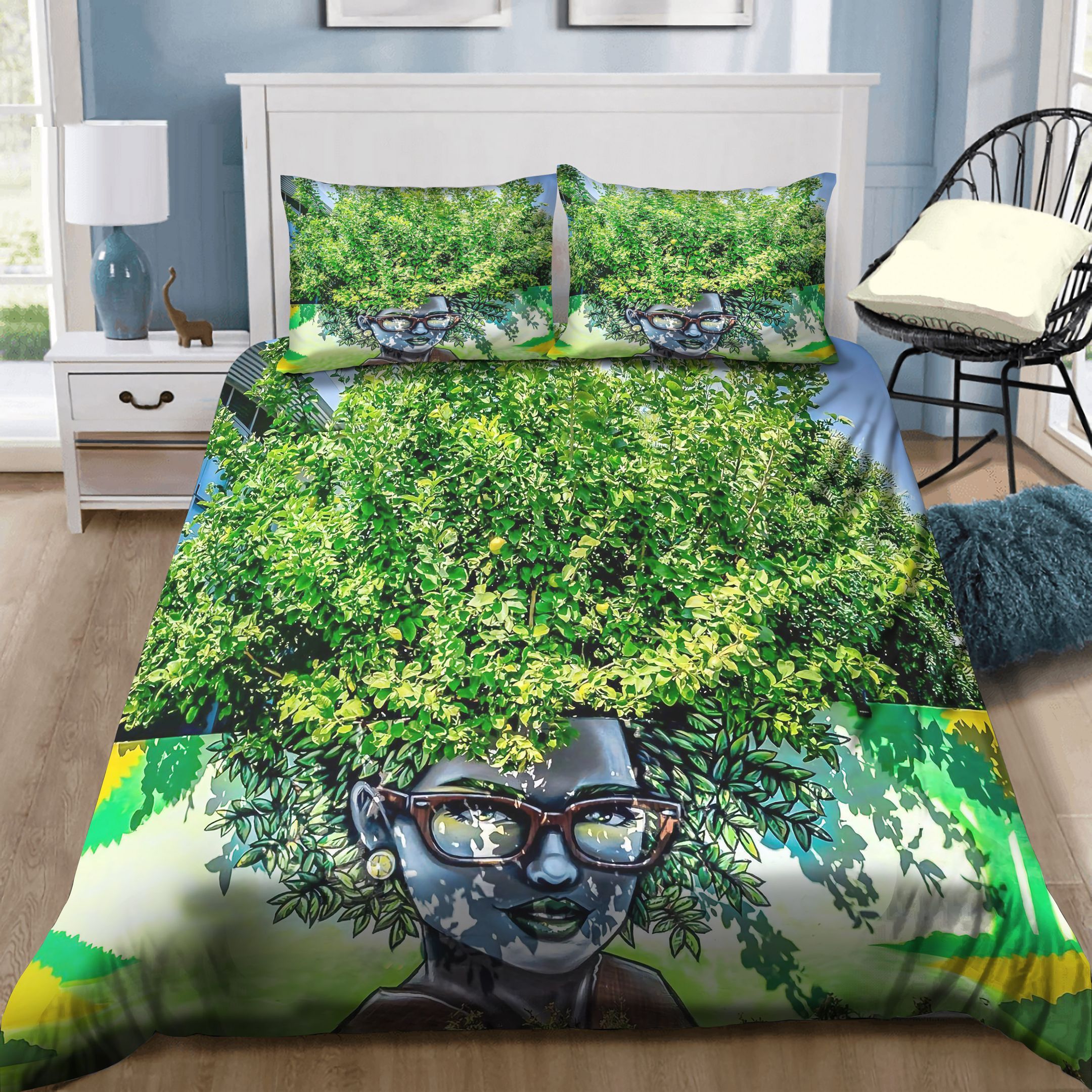 Girl And Tree Bedding Set