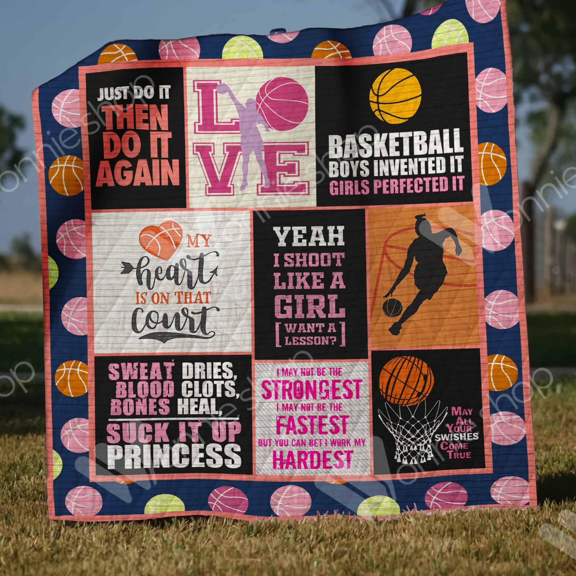 Girl Basketball Quilt Blanket DHC1002783TD