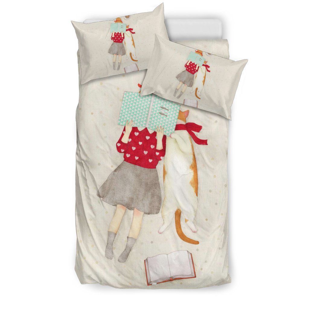 Girl   Cat Bedding Set