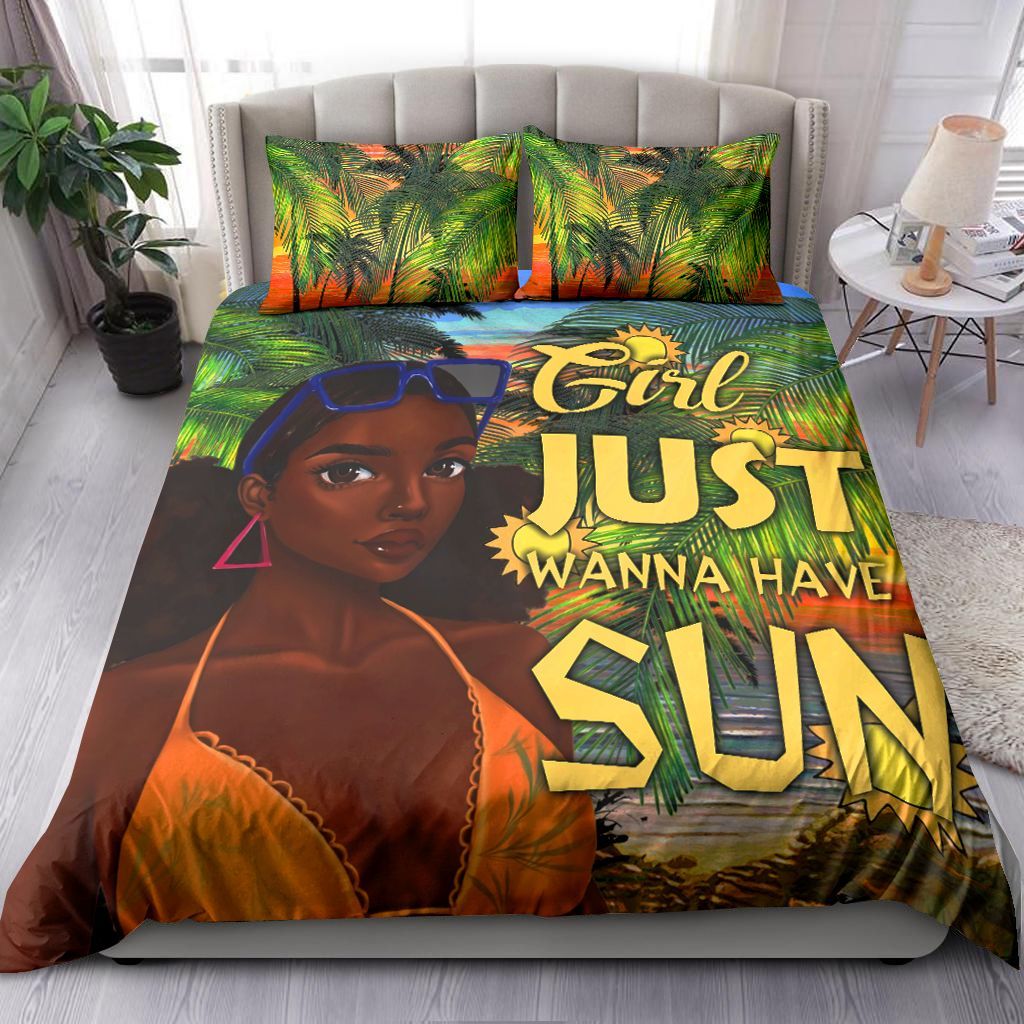 Girl Just Wanna Have Sun Bedding Set