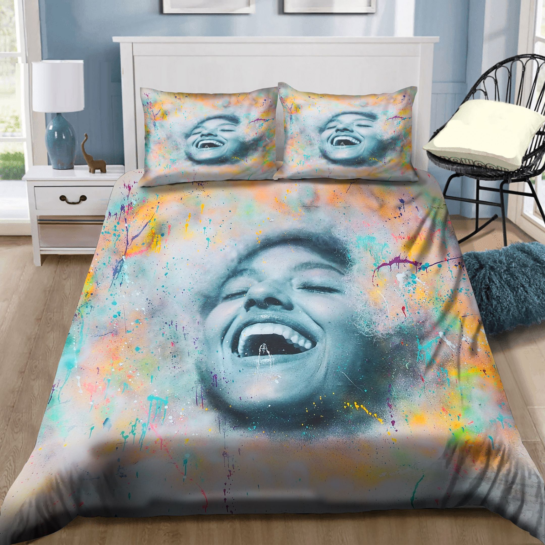 Girl Smiling Bedding Set