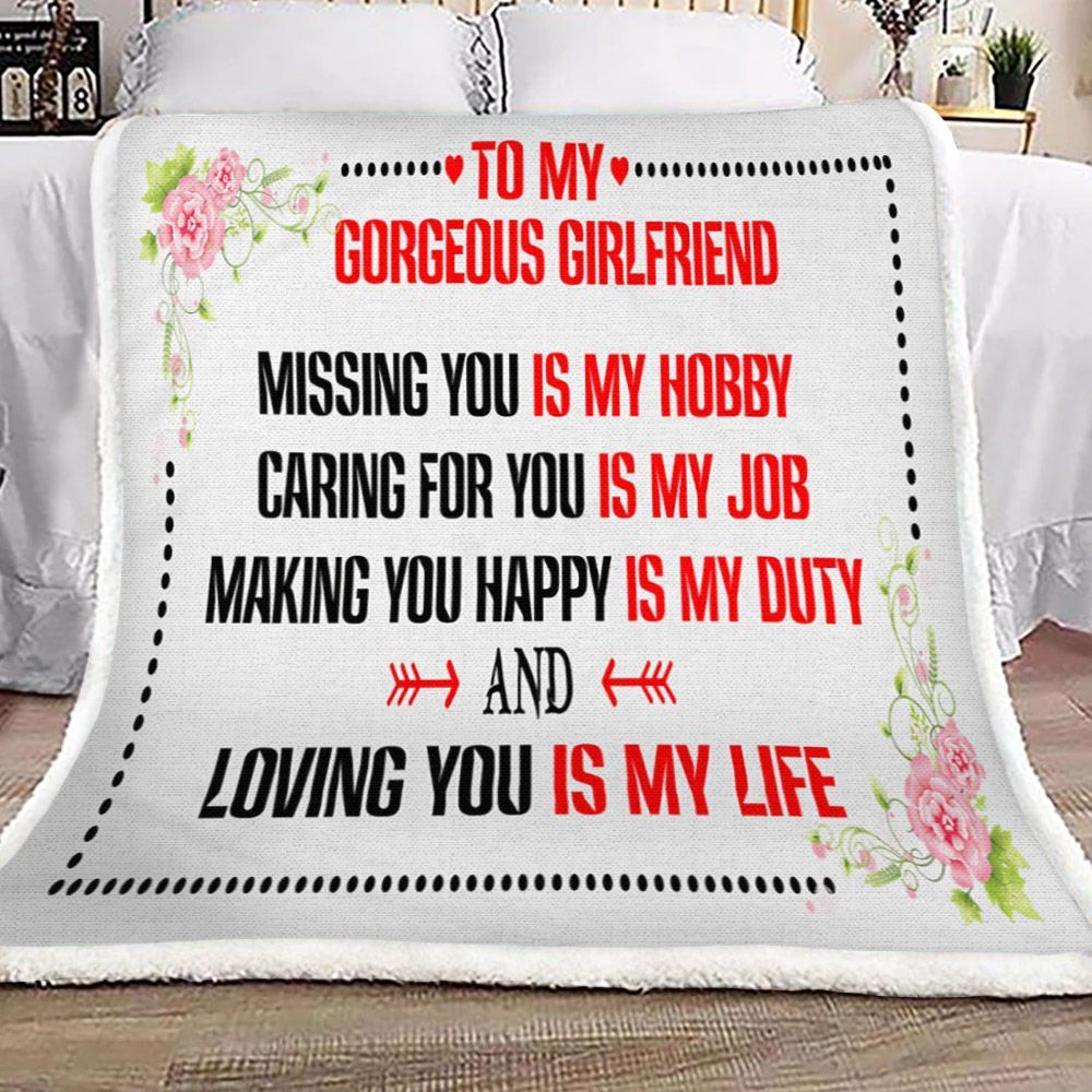 Girlfriend Sherpa Fleece Blanket