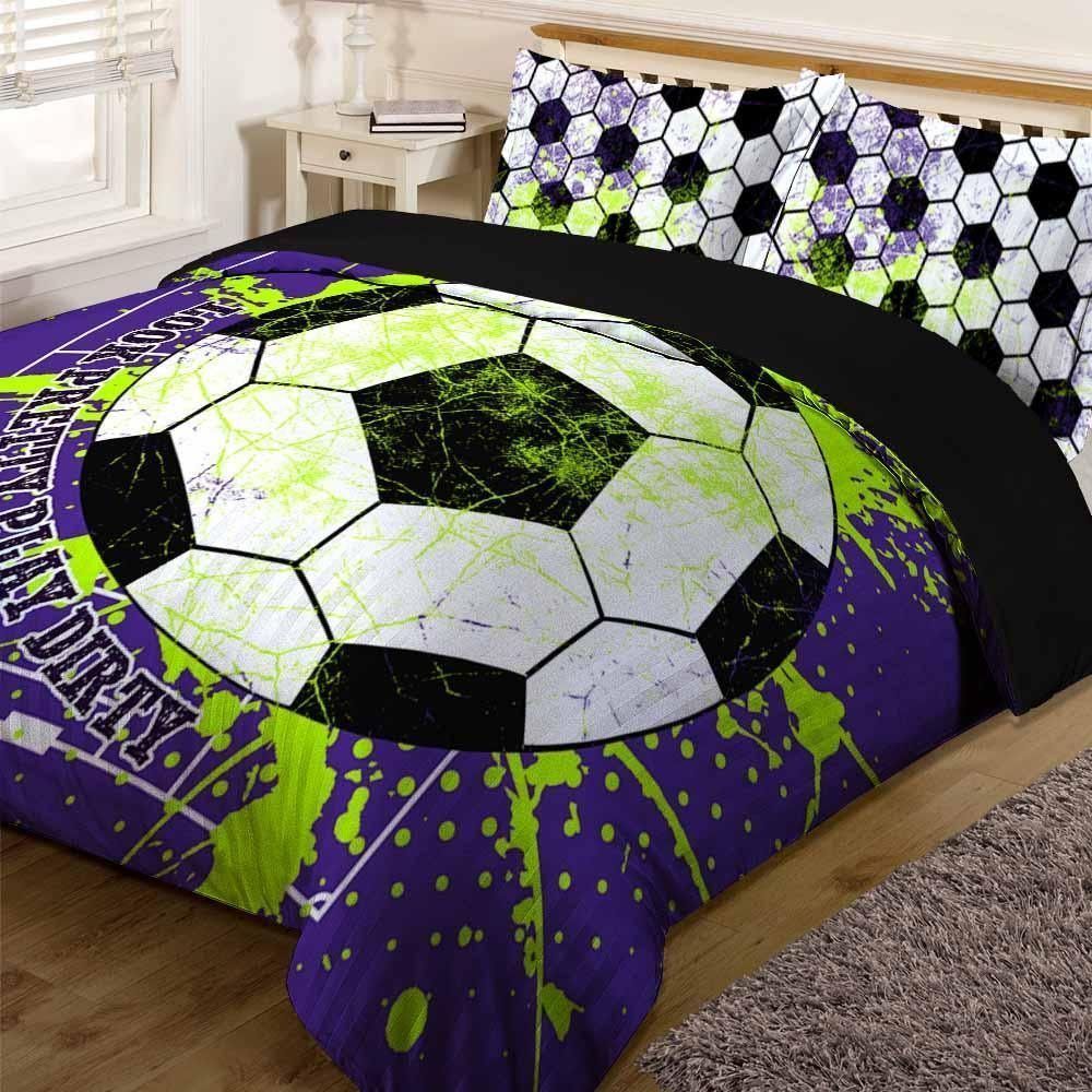 Girls Soccer Bedding Set