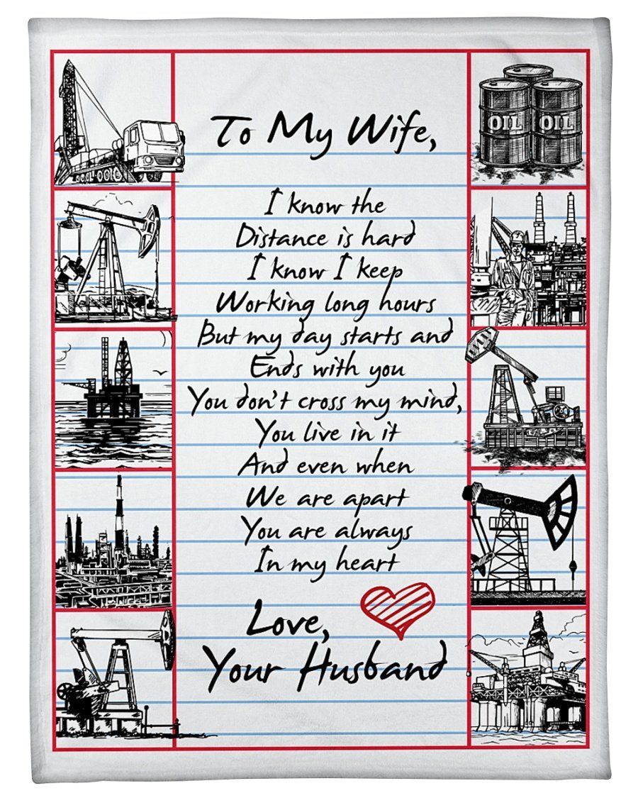 Giving Oilfield Man’s Wife You Don’t Cross In My Mind Fleece Blanket Fleece Blanket