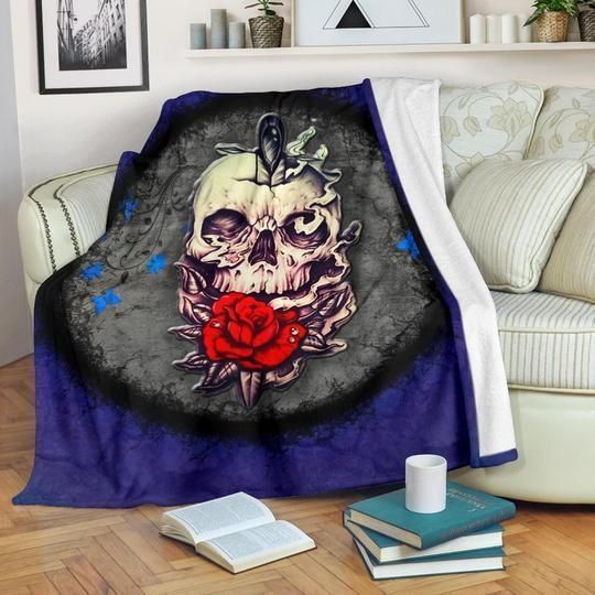Glorious Skull Fleece Blankets Sherpa Fleece Blanket