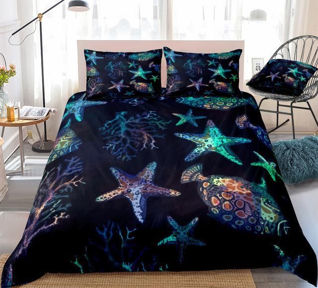 Glowing Marine Life Bedding Set