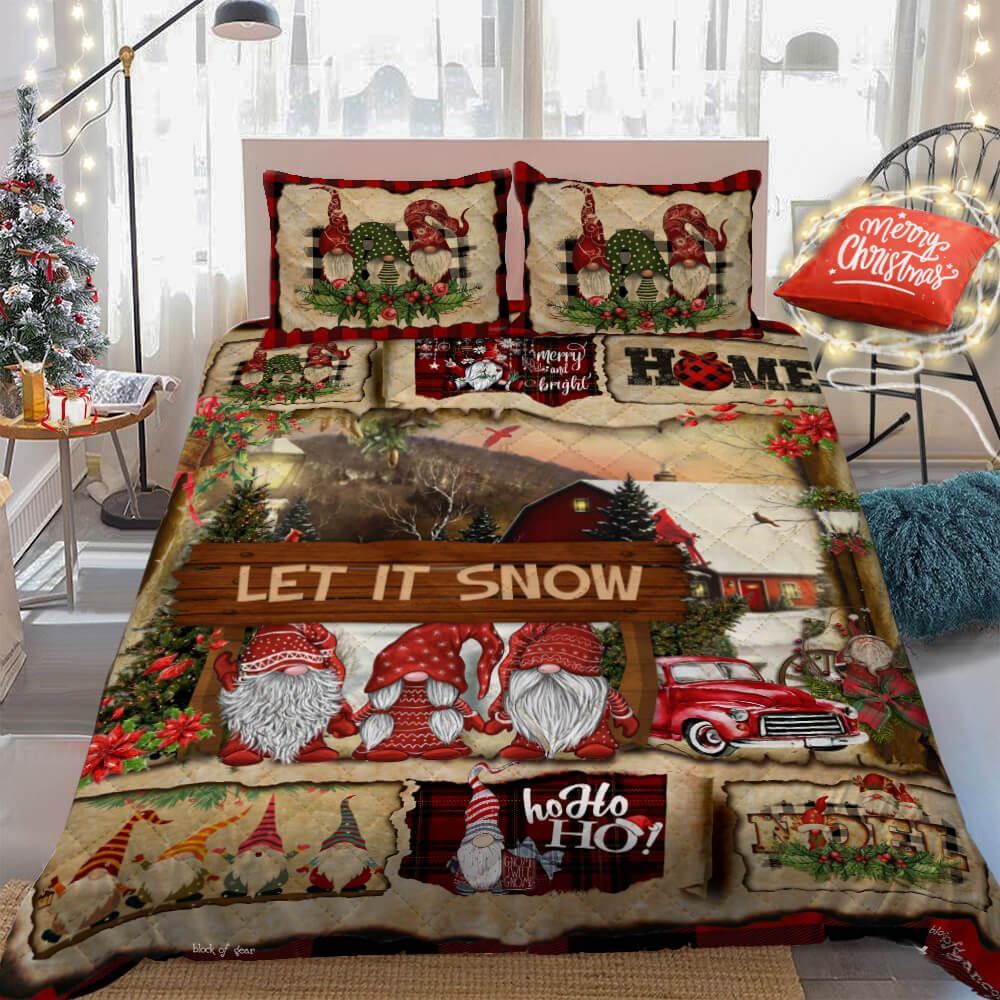 Gnome Christmas Bedding Set