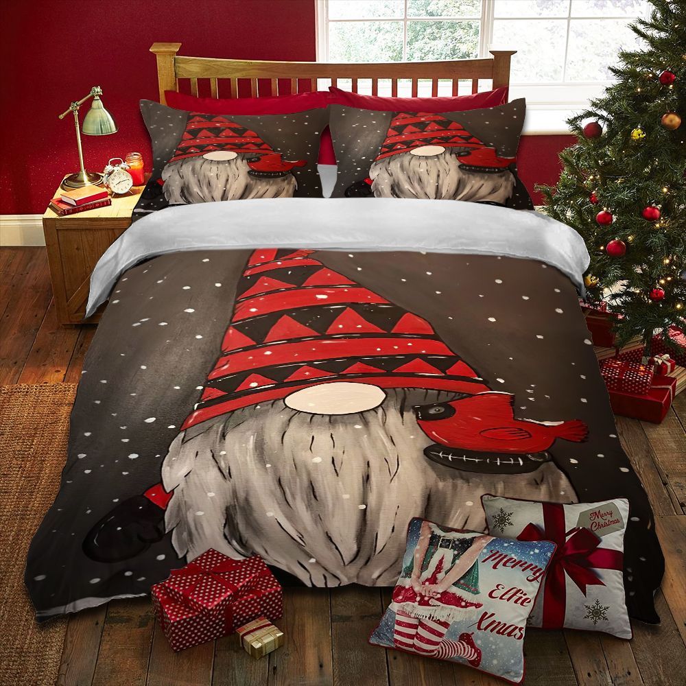 Gnome Christmas Bedding Set